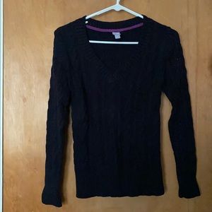 Black V-neck Sweater